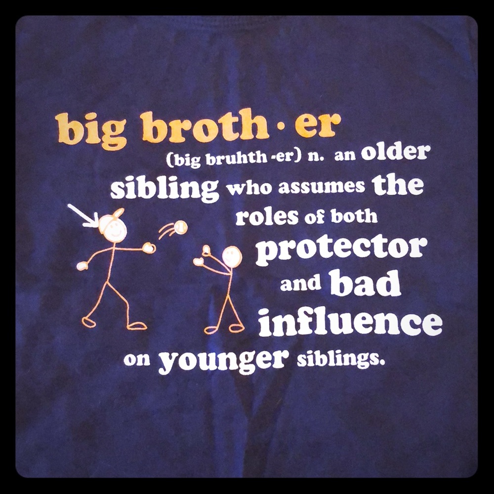 ⭐️ Buy2Get1 ⭐️ Baby-style Big Brother shirt 5T